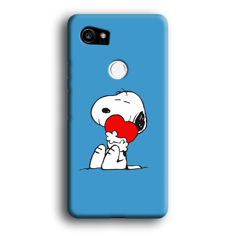 Snoopy Falling in Love Google Pixel 2 XL 3D Case-Xtracase