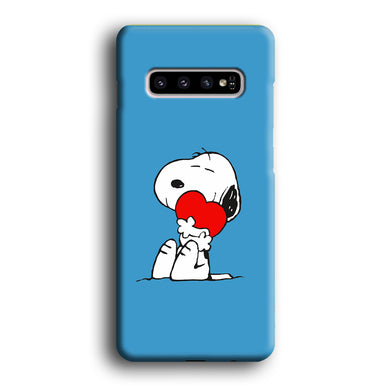 Snoopy Falling in Love Samsung Galaxy S10 Case