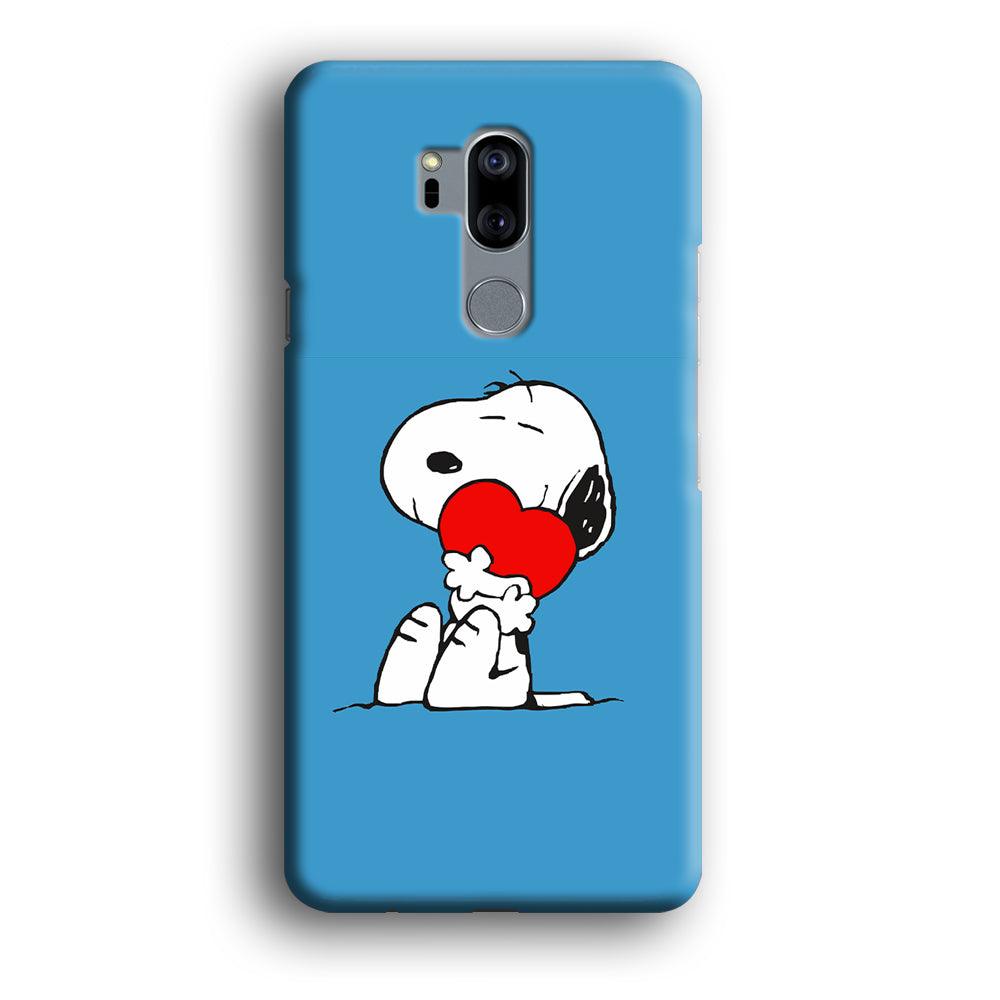 Snoopy Falling in Love LG G7 ThinQ 3D Case-Xtracase