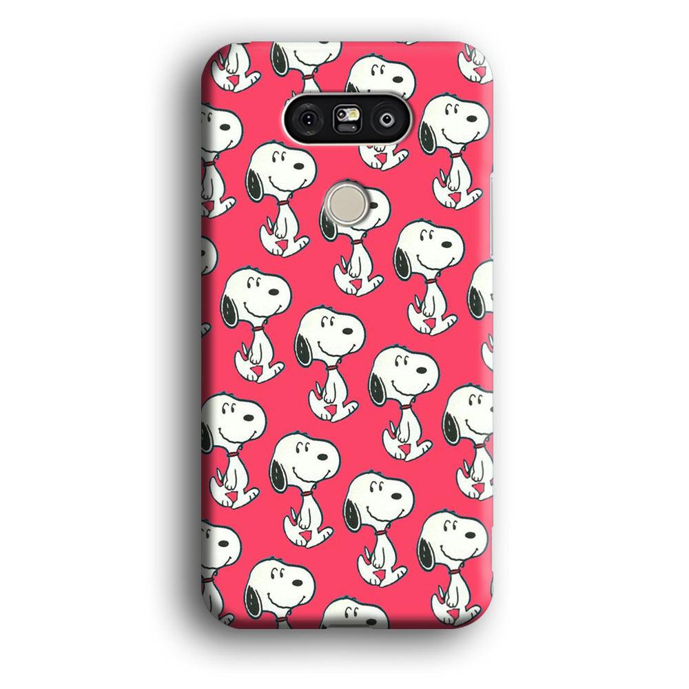 Snoopy Pattern Red LG G5 3D Case-Xtracase