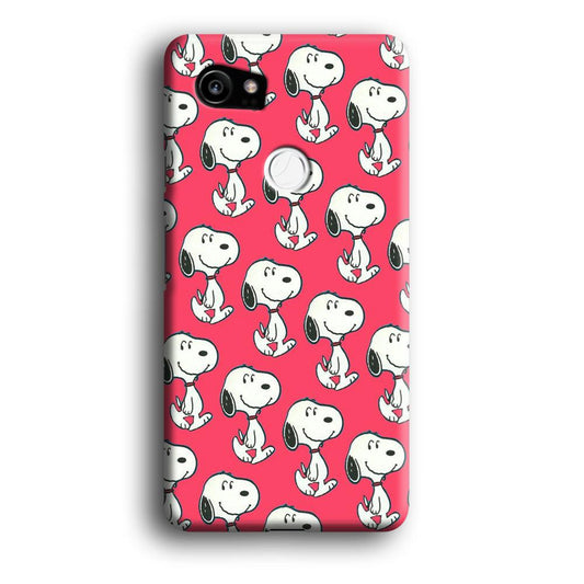 Snoopy Pattern Red Google Pixel 2 XL 3D Case-Xtracase