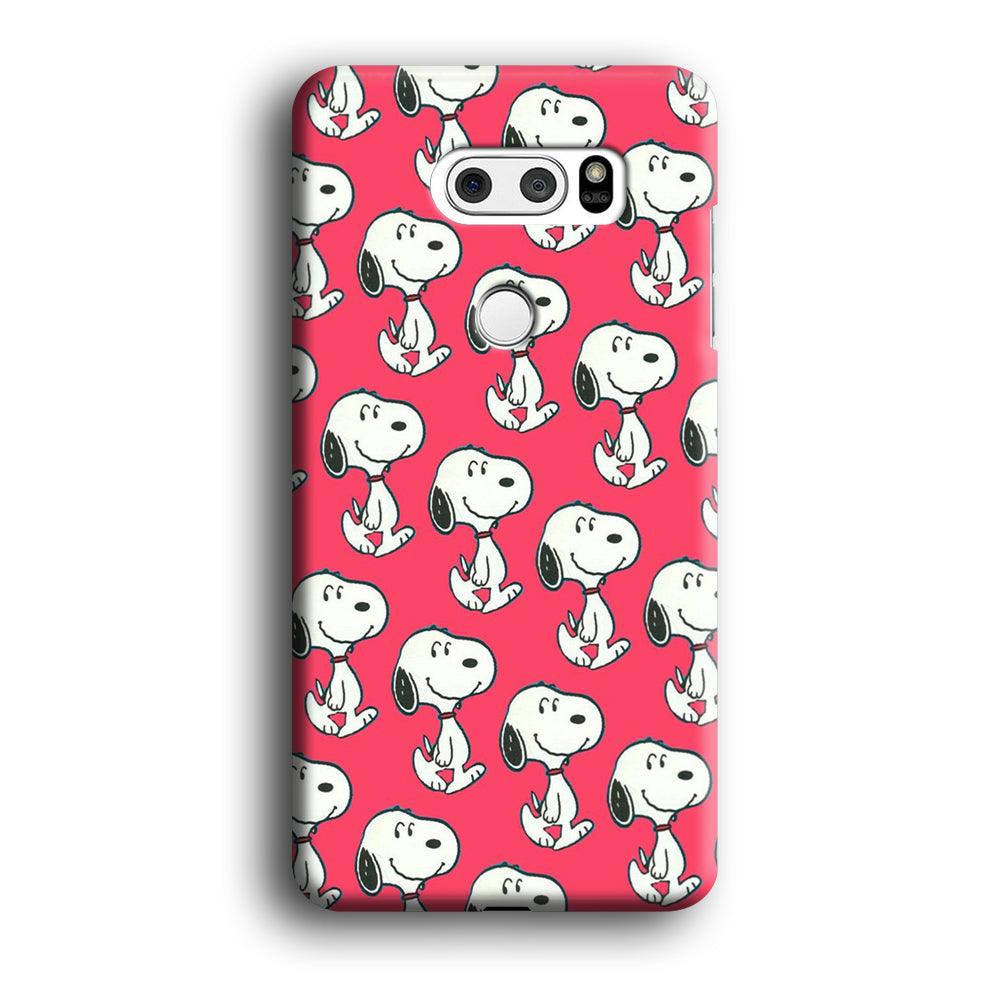 Snoopy Pattern Red LG V30 3D Case-Xtracase