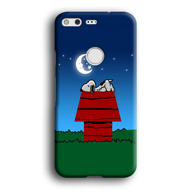 Snoopy Sleeps at Night Google Pixel XL 3D Case