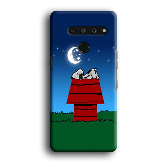 Snoopy Sleeps at Night LG V50 3D Case-Xtracase