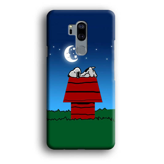 Snoopy Sleeps at Night LG G7 ThinQ 3D Case