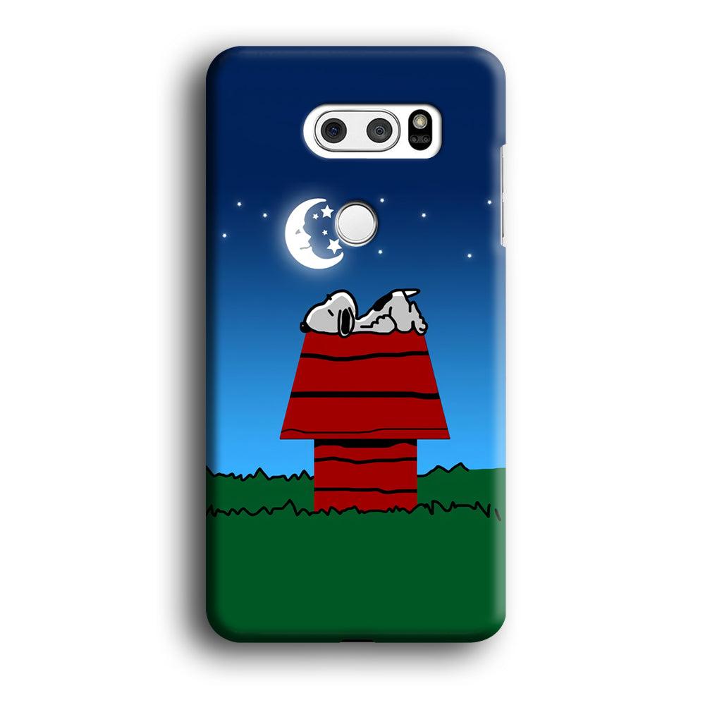 Snoopy Sleeps at Night LG V30 3D Case-Xtracase