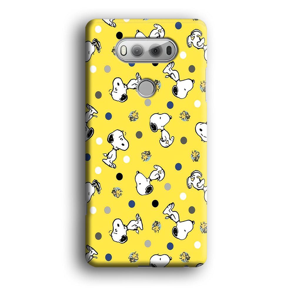 Snoopy and Woodstock Yellow Polka LG V20 3D Case-Xtracase