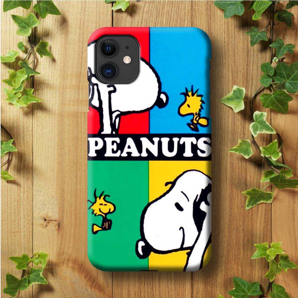 Snoopy and Woodstock iPhone 11 Case-Plastic / Full Wrap (3D Case)-Xtracase