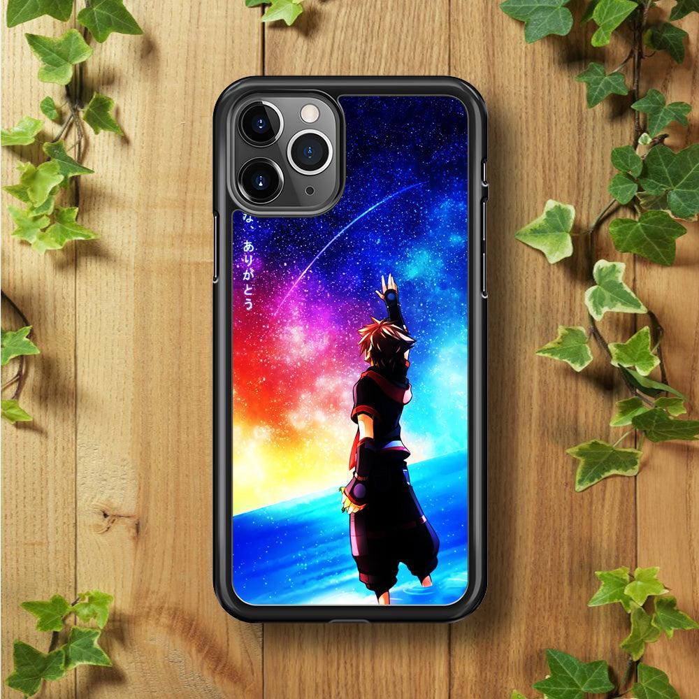 Sora Kingdom Hearts iPhone 11 Pro Case-Rubber / Black (2D Case)-Xtracase