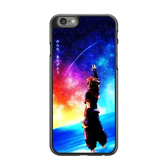 Sora Kingdom Hearts iPhone 6 | 6s Case-Rubber / Black (2D Case)-Xtracase