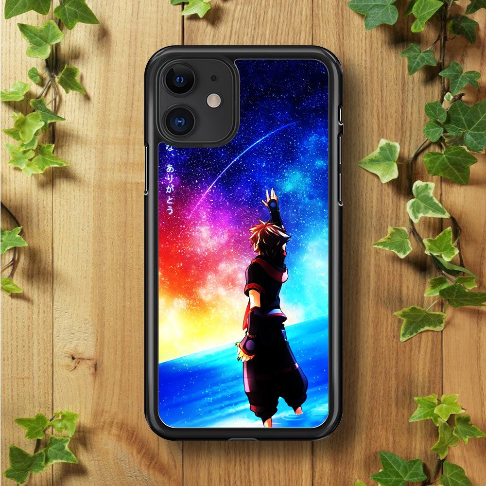 Sora Kingdom Hearts iPhone 11 Case-Rubber / Black (2D Case)-Xtracase