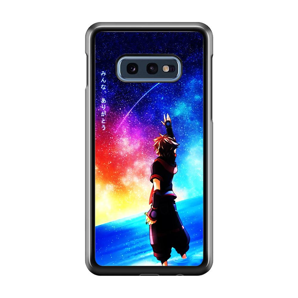 Sora Kingdom Hearts Samsung Galaxy S10E Case-Rubber / Black (2D Case)-Xtracase