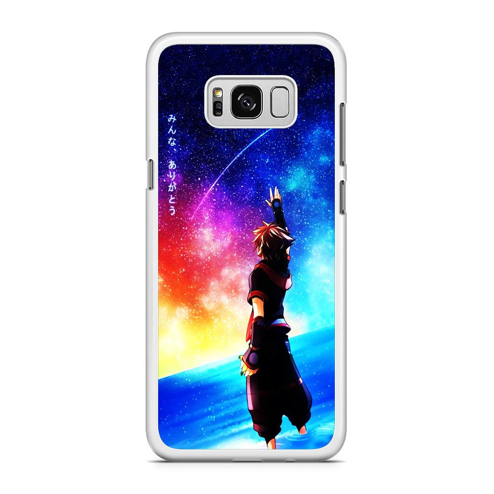 Sora Kingdom Hearts Samsung Galaxy S8 Case-Rubber / White (2D Case)-Xtracase