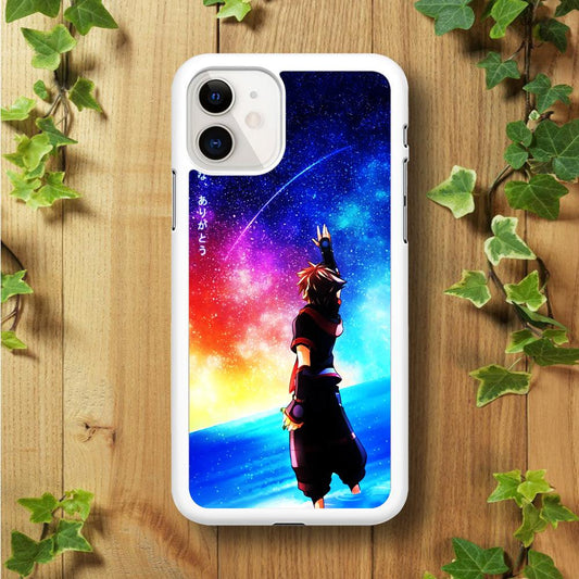 Sora Kingdom Hearts iPhone 11 Case-Rubber / White (2D Case)-Xtracase