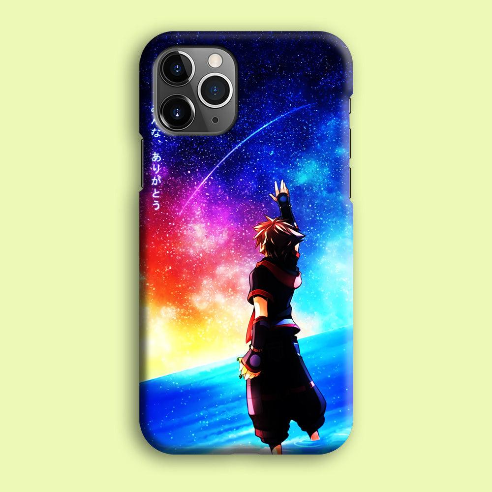 Sora Kingdom Hearts iPhone 12 Pro Case-Plastic / Full Wrap (3D Case)-Xtracase