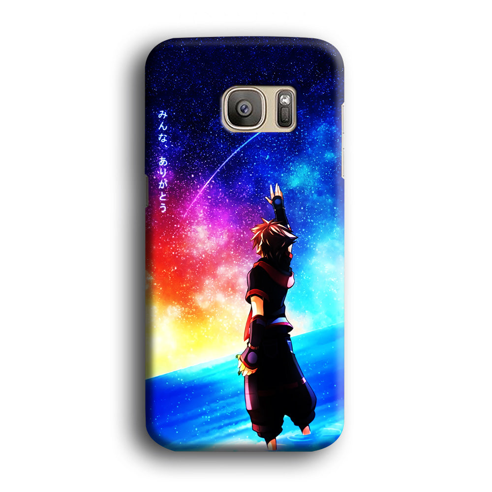 Sora Kingdom Hearts Samsung Galaxy S7 Edge Case