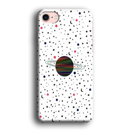 Space Pattern 001 iPhone 8 Case-Plastic / Full Wrap (3D Case)-Xtracase