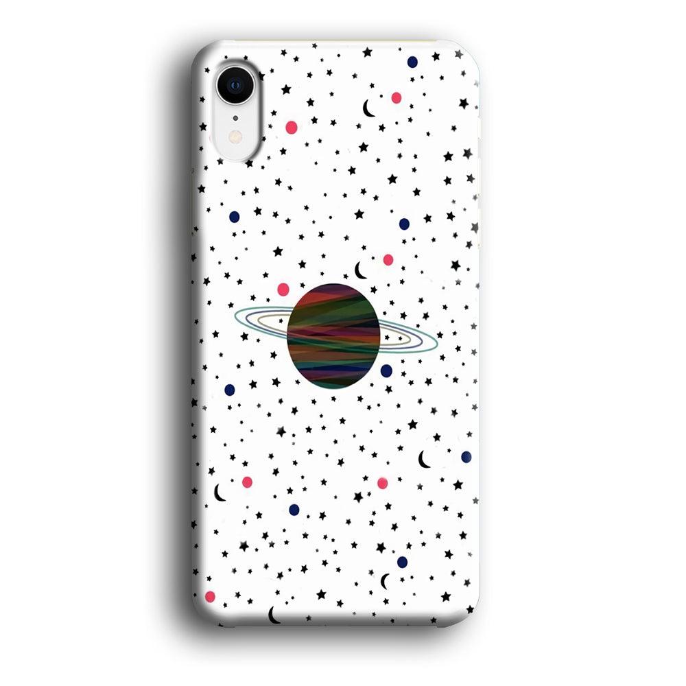 Space Pattern 001 iPhone XR Case-Plastic / Full Wrap (3D Case)-Xtracase