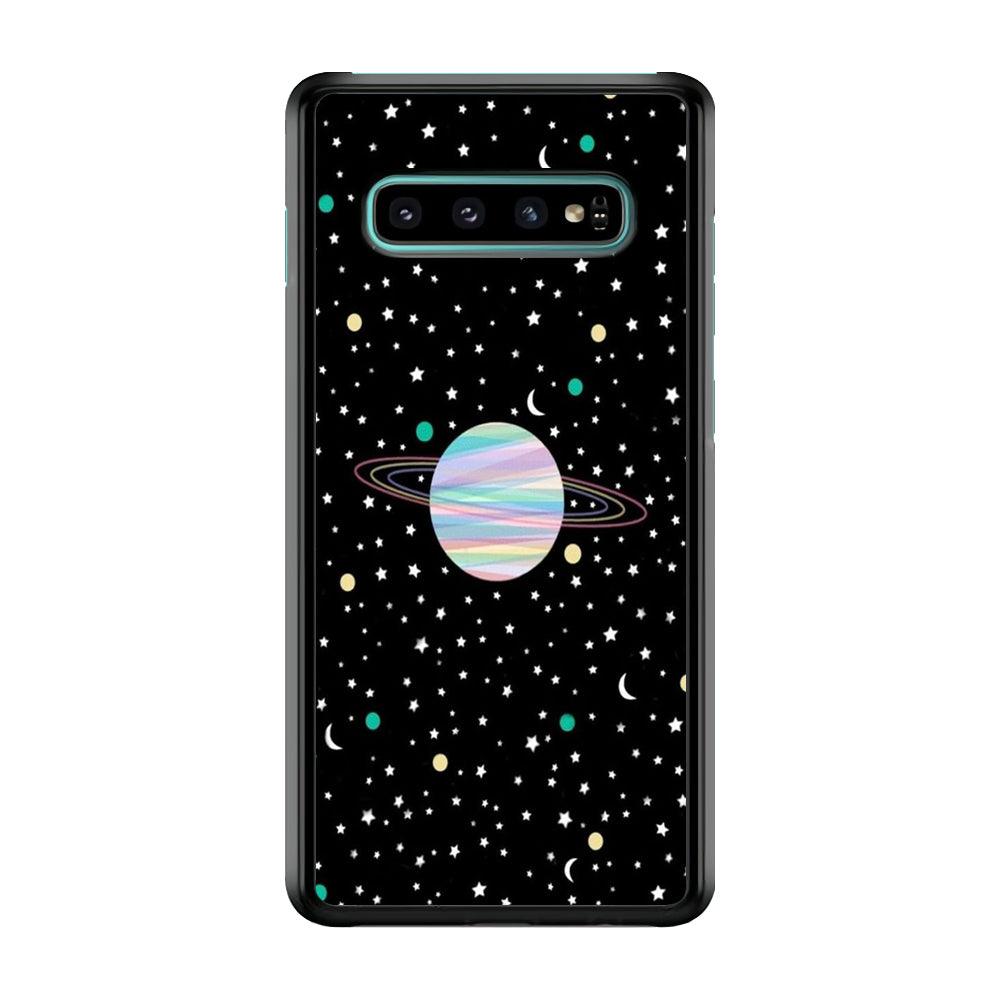 Space Pattern 002 Samsung Galaxy S10 Case-Plastic / Full Wrap (3D Case)-Xtracase