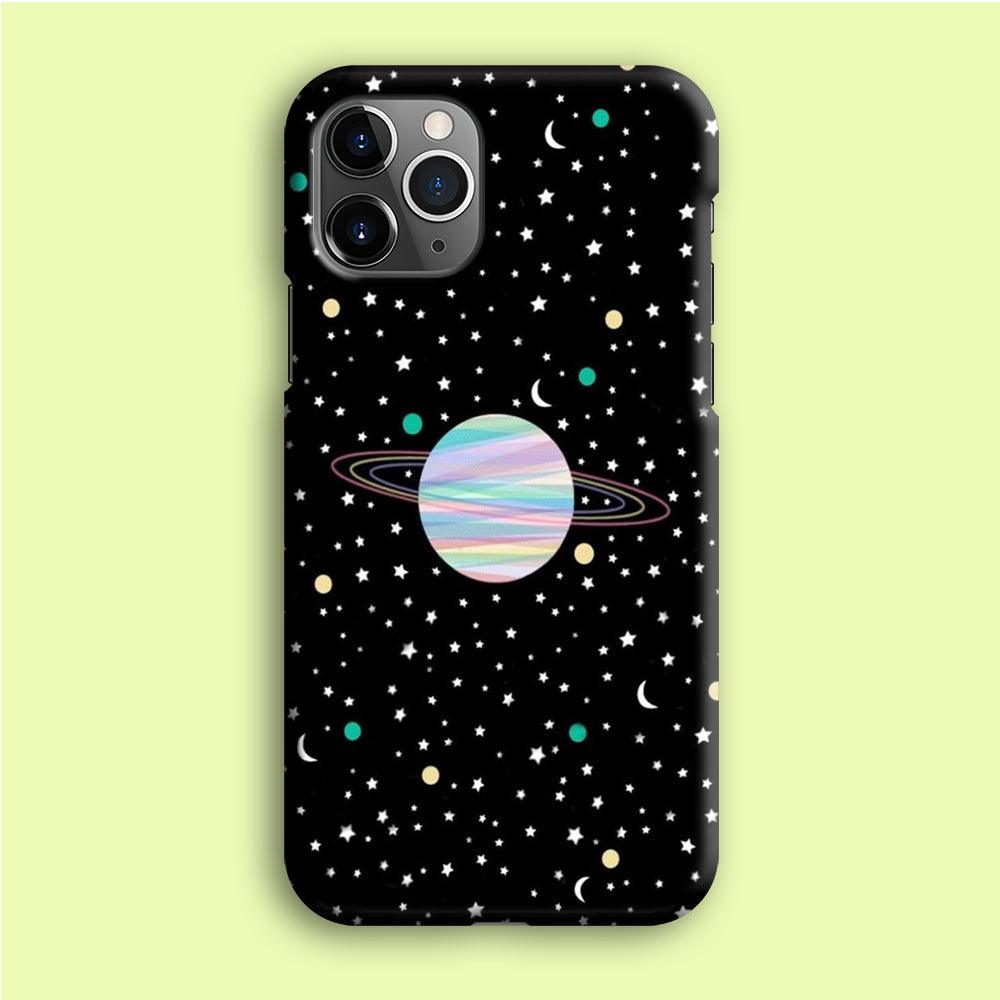 Space Pattern 002 iPhone 12 Pro Case-Plastic / Full Wrap (3D Case)-Xtracase