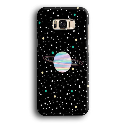 Space Pattern 002 Samsung Galaxy S8 Case-Plastic / Full Wrap (3D Case)-Xtracase