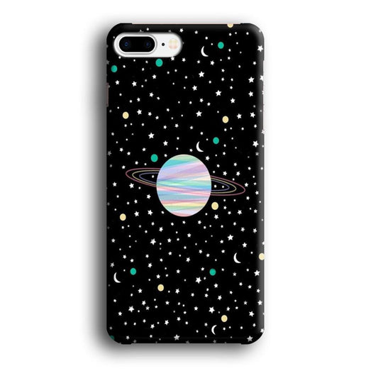 Space Pattern 002 iPhone 8 Plus Case-Plastic / Full Wrap (3D Case)-Xtracase