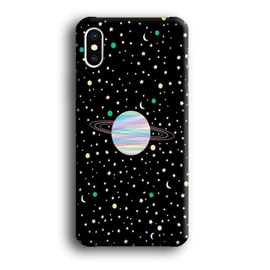 Space Pattern 002 iPhone X Case-Plastic / Full Wrap (3D Case)-Xtracase