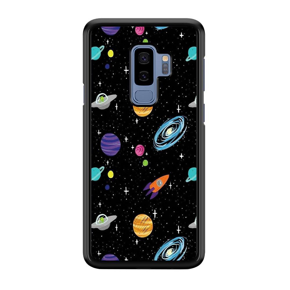 Space Pattern 003 Samsung Galaxy S9 Plus Case-Plastic / Full Wrap (3D Case)-Xtracase
