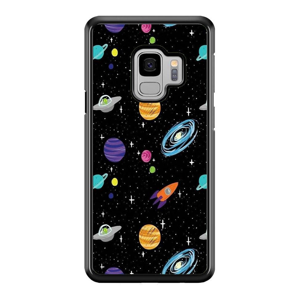 Space Pattern 003 Samsung Galaxy S9 Case-Plastic / Full Wrap (3D Case)-Xtracase