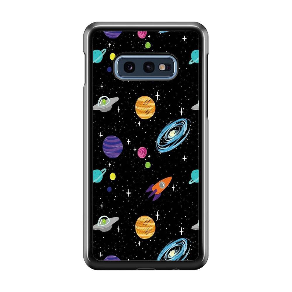 Space Pattern 003 Samsung Galaxy S10E Case-Plastic / Full Wrap (3D Case)-Xtracase