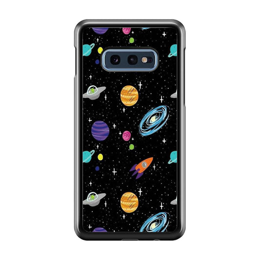 Space Pattern 003 Samsung Galaxy S10E Case-Plastic / Full Wrap (3D Case)-Xtracase