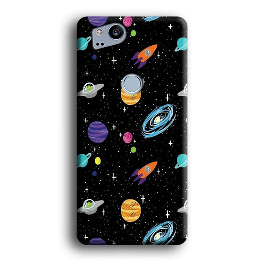 Space Pattern 003 Google Pixel 2 3D Case-Xtracase