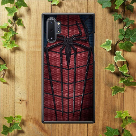 Spiderman 001 Samsung Galaxy Note 10 Plus Case-Rubber / White (2D Case)-Xtracase