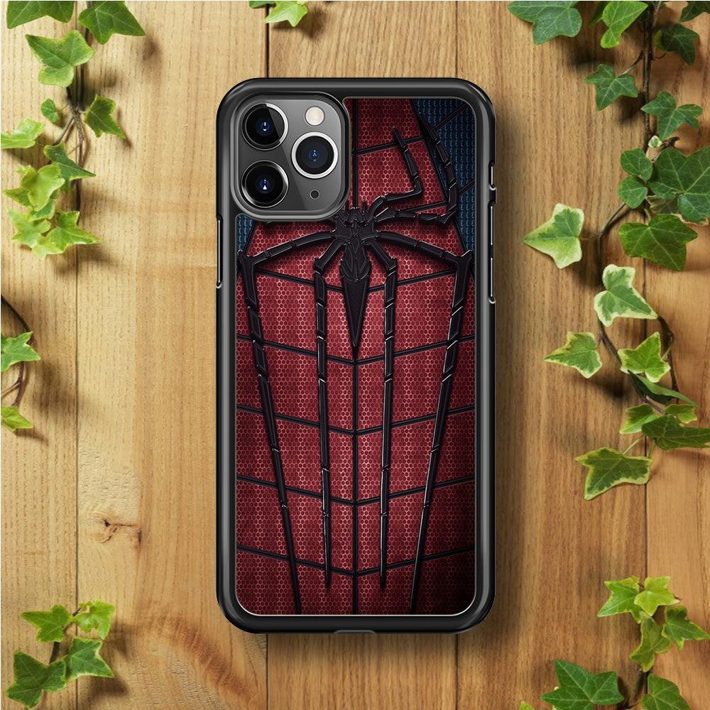 Spiderman 001 iPhone 11 Pro Case-Rubber / Black (2D Case)-Xtracase