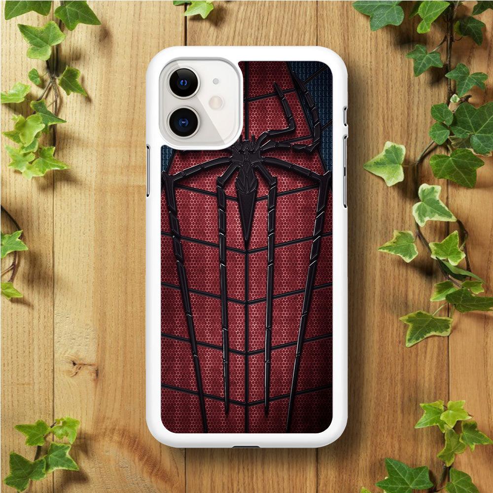 Spiderman 001 iPhone 11 Case-Rubber / White (2D Case)-Xtracase