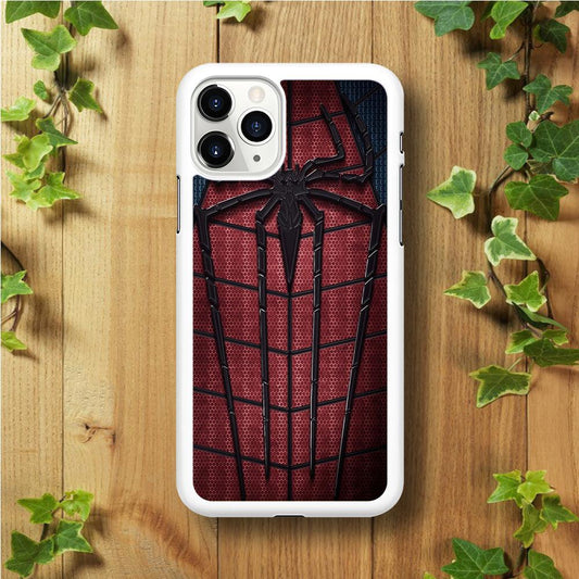 Spiderman 001 iPhone 11 Pro Case-Rubber / White (2D Case)-Xtracase