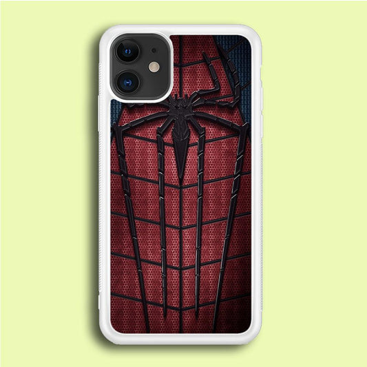Spiderman 001 iPhone 12 Mini Case-Rubber / White (2D Case)-Xtracase