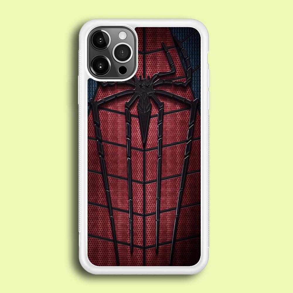 Spiderman 001 iPhone 12 Pro Case-Rubber / White (2D Case)-Xtracase