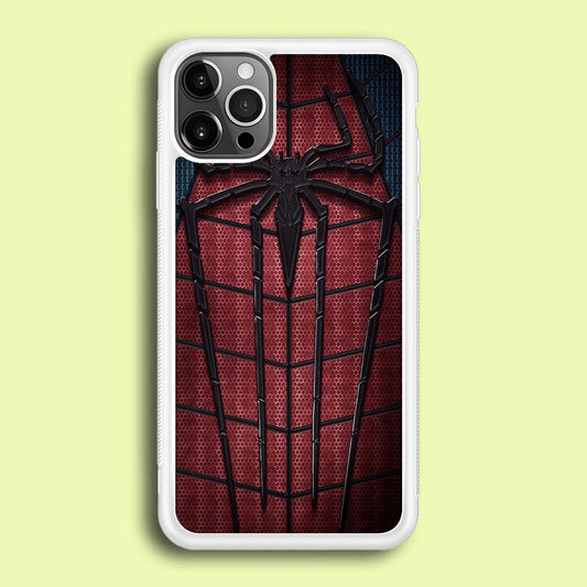 Spiderman 001 iPhone 12 Pro Case-Rubber / White (2D Case)-Xtracase