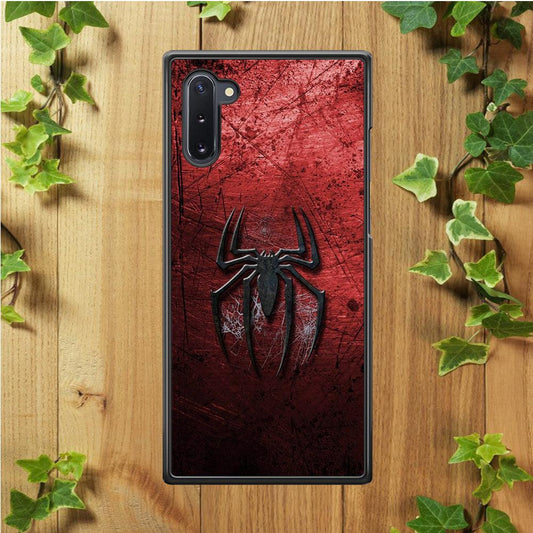 Spiderman 002 Samsung Galaxy Note 10 Case-Rubber / Black (2D Case)-Xtracase
