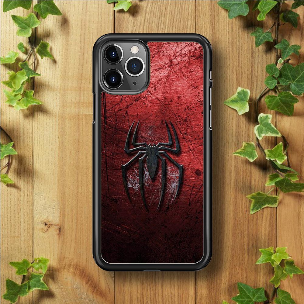 Spiderman 002 iPhone 11 Pro Case-Rubber / Black (2D Case)-Xtracase