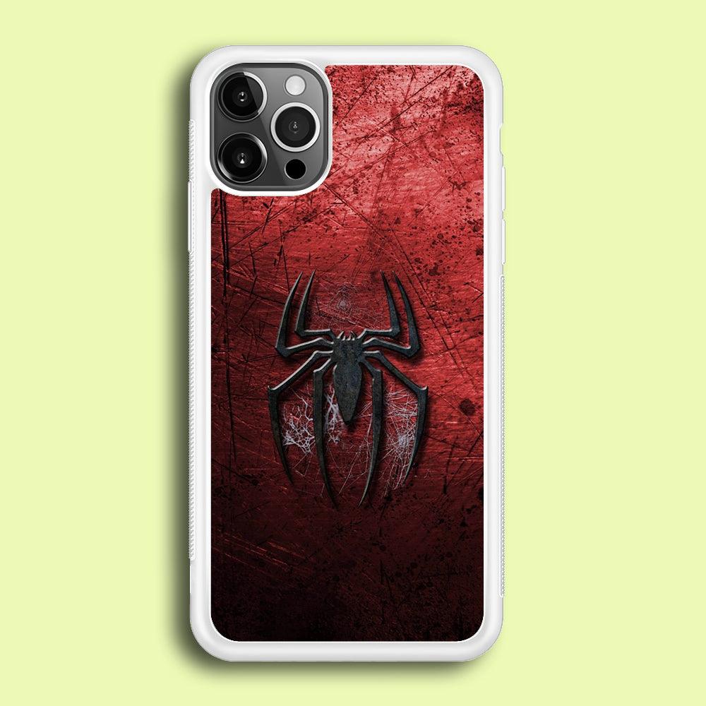 Spiderman 002 iPhone 12 Pro Case-Rubber / White (2D Case)-Xtracase