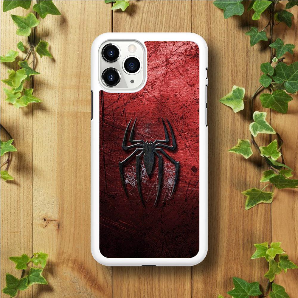 Spiderman 002 iPhone 11 Pro Case-Rubber / White (2D Case)-Xtracase