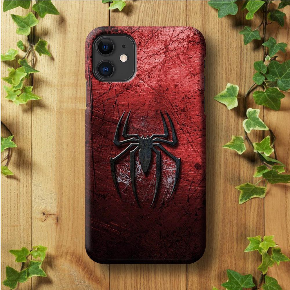 Spiderman 002 iPhone 11 Case-Plastic / Full Wrap (3D Case)-Xtracase