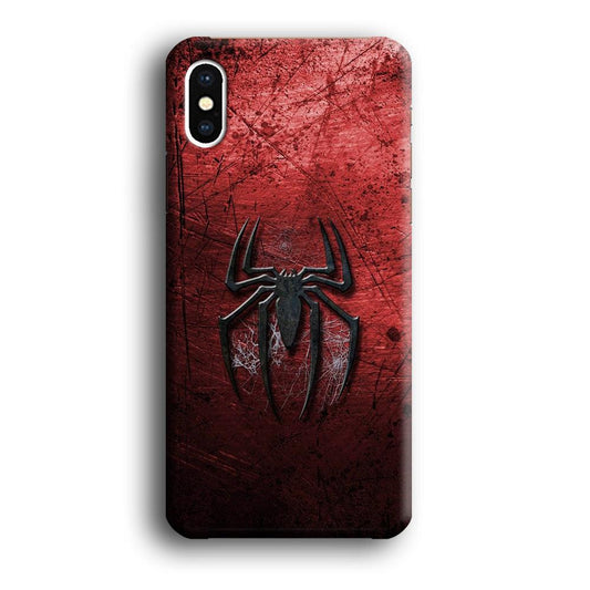 Spiderman 002 iPhone Xs Case-Plastic / Full Wrap (3D Case)-Xtracase