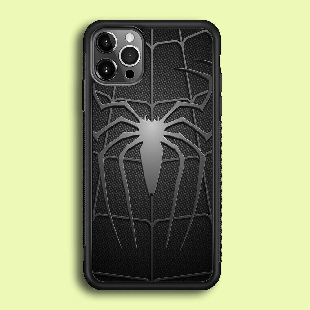 Spiderman 003 iPhone 12 Pro Case-Rubber / Black (2D Case)-Xtracase