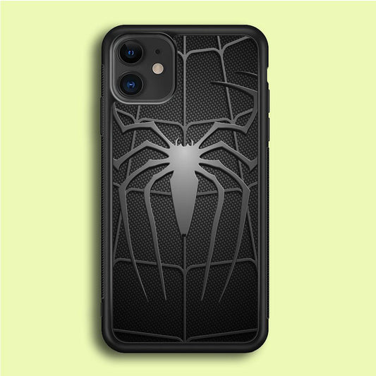 Spiderman 003 iPhone 12 Mini Case-Rubber / Black (2D Case)-Xtracase