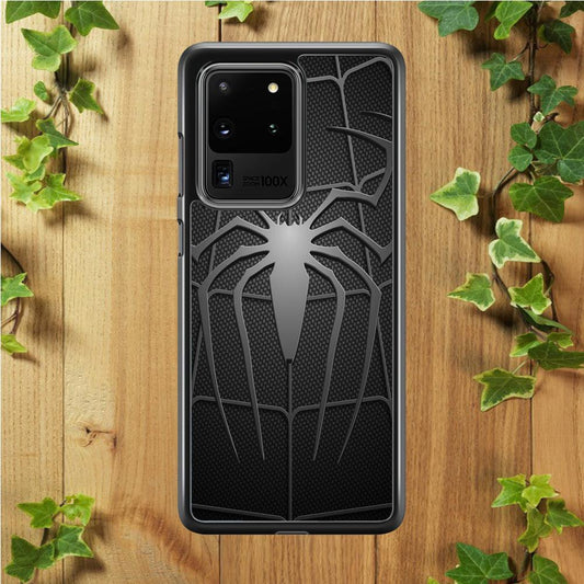 Spiderman 003 Samsung Galaxy S20 Ultra Case-Rubber / Black (2D Case)-Xtracase