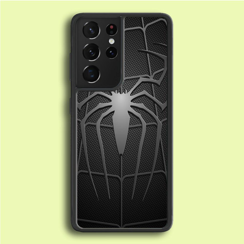 Spiderman 003 Samsung Galaxy S21 Ultra Case-Rubber / White (2D Case)-Xtracase