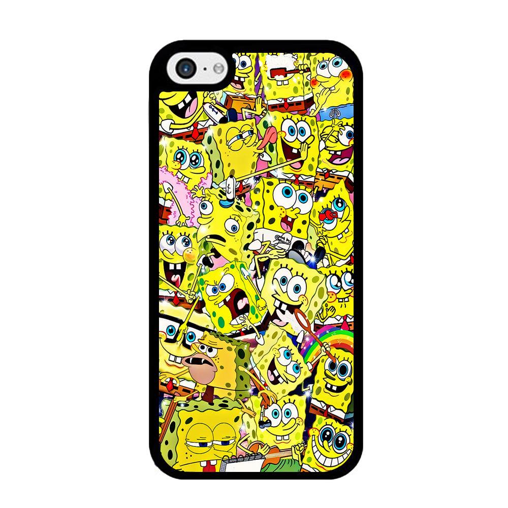 Spongebob All activities iPhone 5 | 5s Case-Rubber / Black (2D Case)-Xtracase